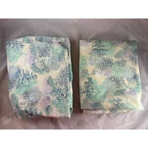 Cannon Monticello Enchanted Forest Full Double Bed Flat Fitted Sheets 1970s